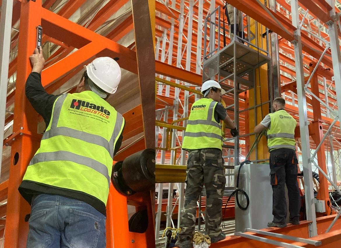 คลังสินค้าตู้คอนเทนเนอร์แบบเครนยกน้ำหนักเกินมาตรฐานของ HUAYIDE